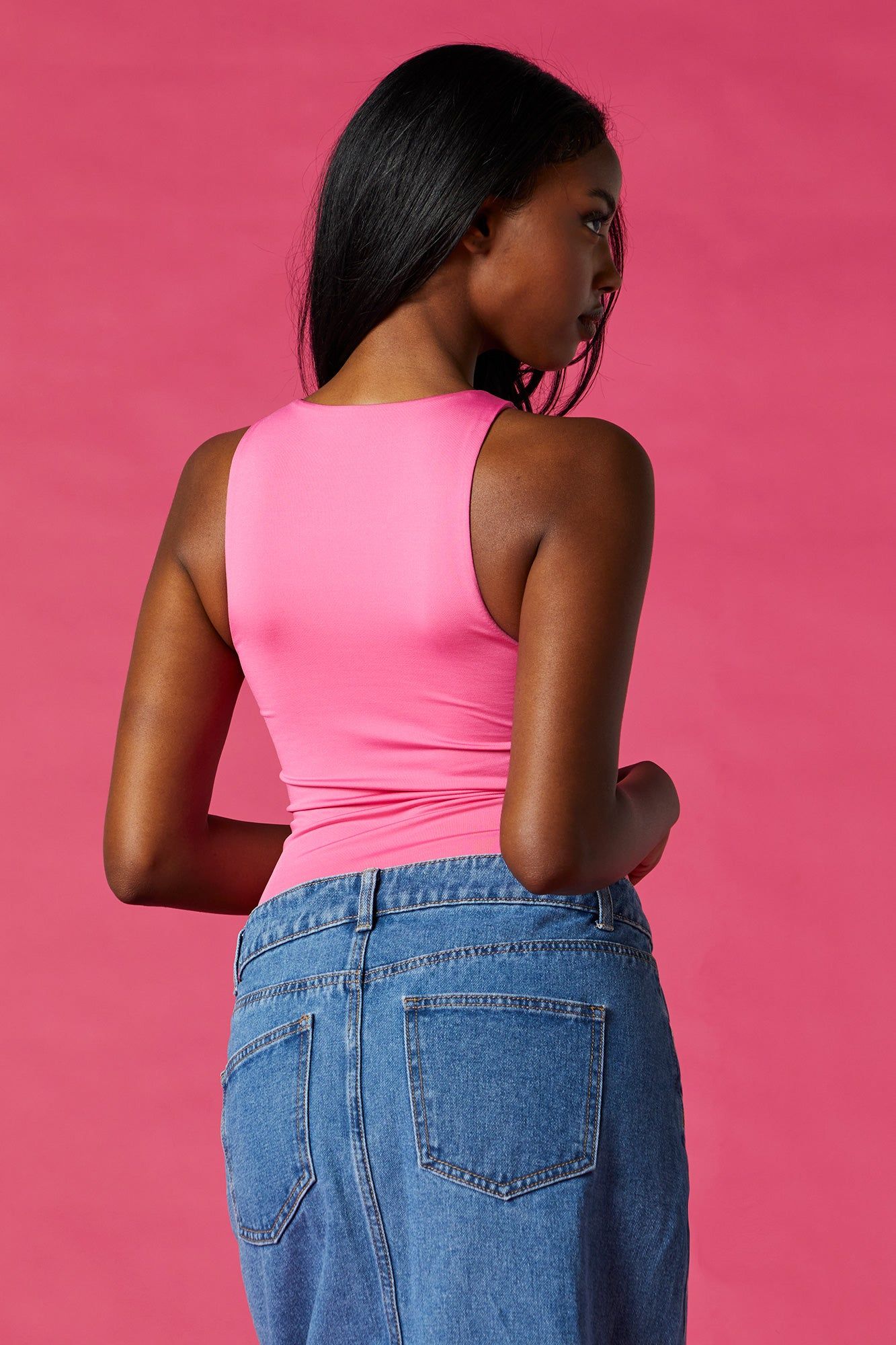 Maillot profilé à imprimé Barbie™ avec pierres du Rhin sold by Urban Planet product image thumbnail 2