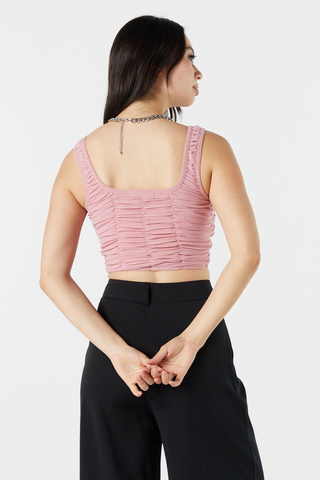 Haut ruché avec agrafes et encolure carrée sold by Urban Planet product image thumbnail 5