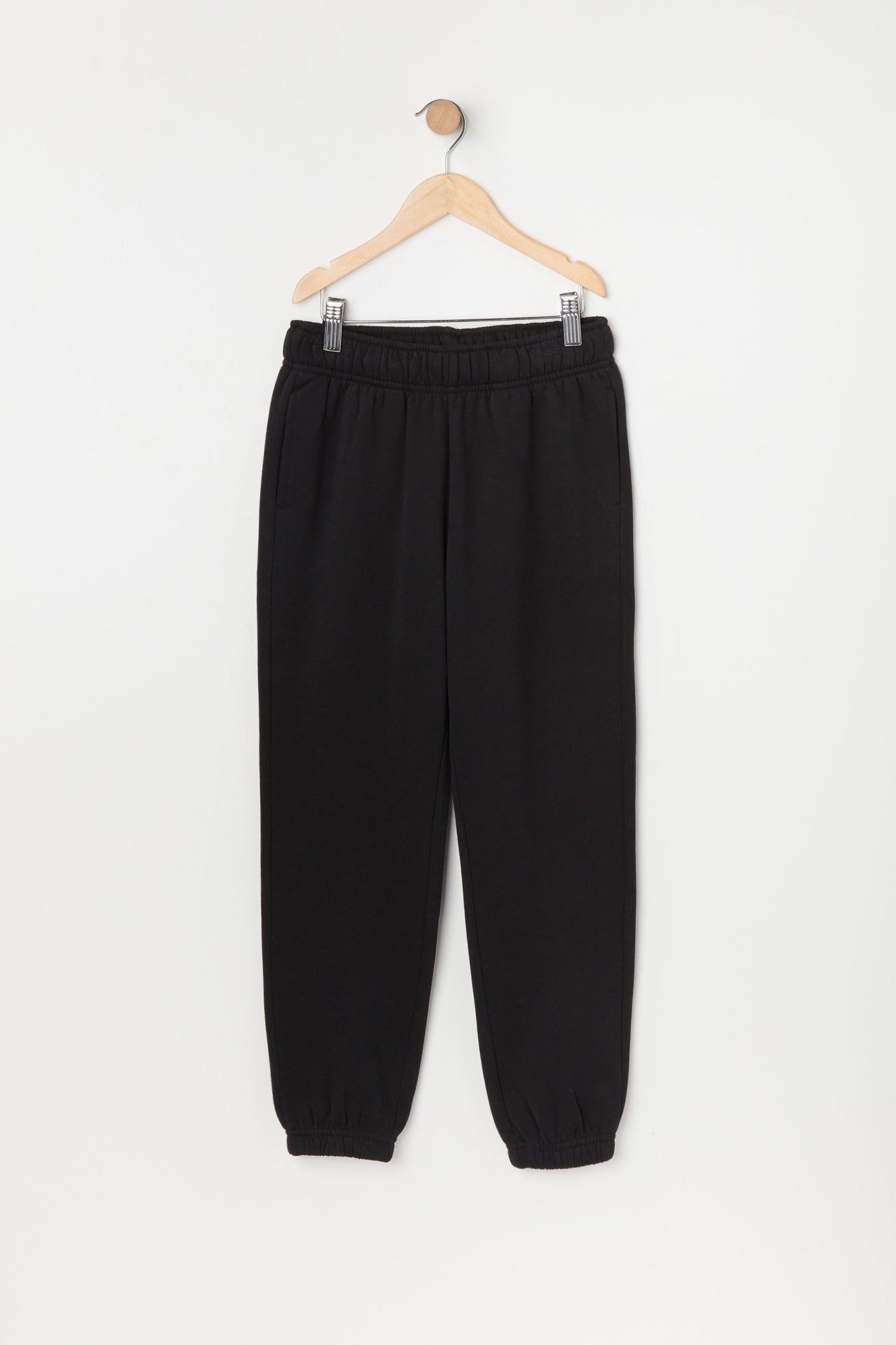 Girls Solid Fleece Jogger sold by Urban Planet