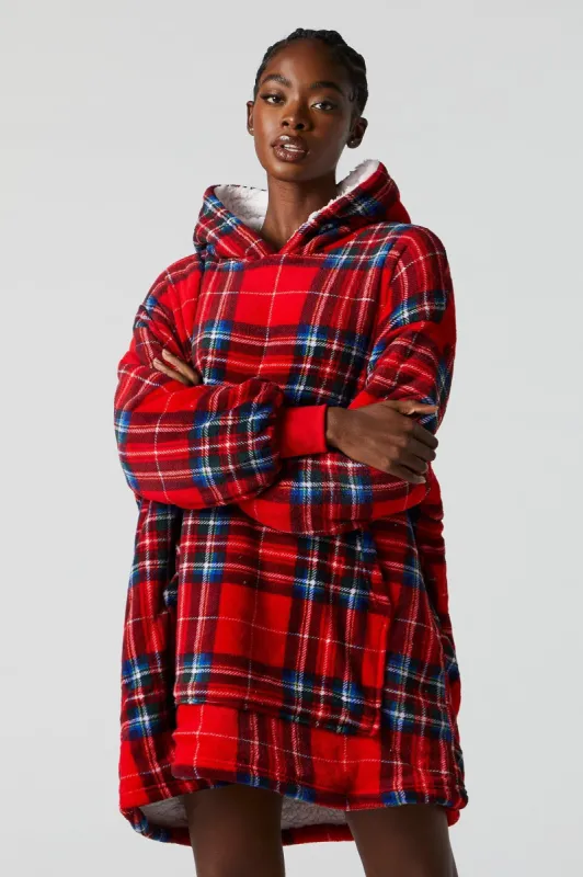 Red Plaid Xmas Print Humungo sold by Urban Planet
