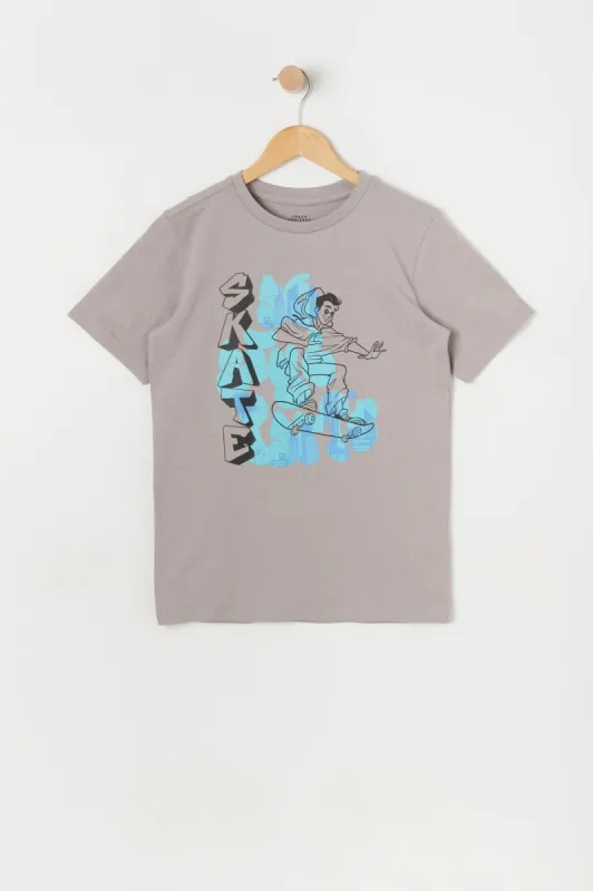 Boys Skater Dude Graphic T-Shirt sold by Urban Planet