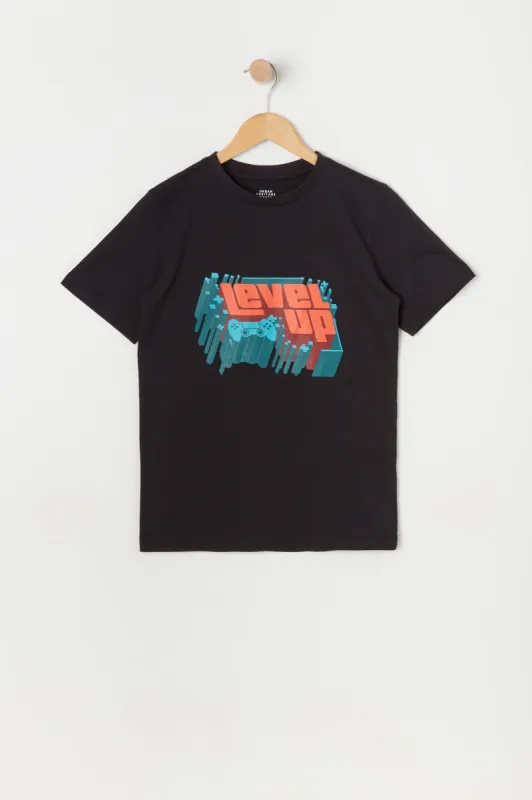 Boys Level Up Graphic T-Shirt sold by Urban Planet