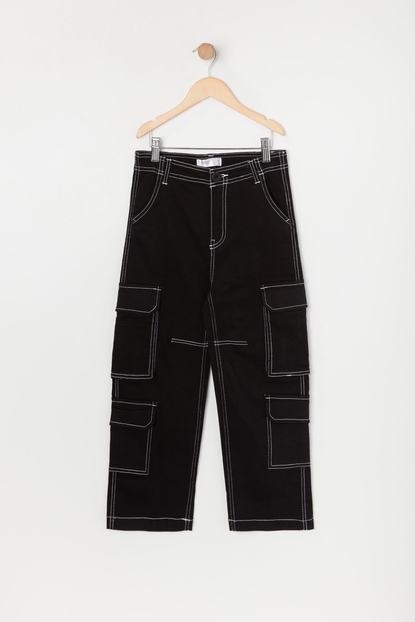 Girls Contrast Stitch Multi Pocket Cargo Pant sold by Urban Planet