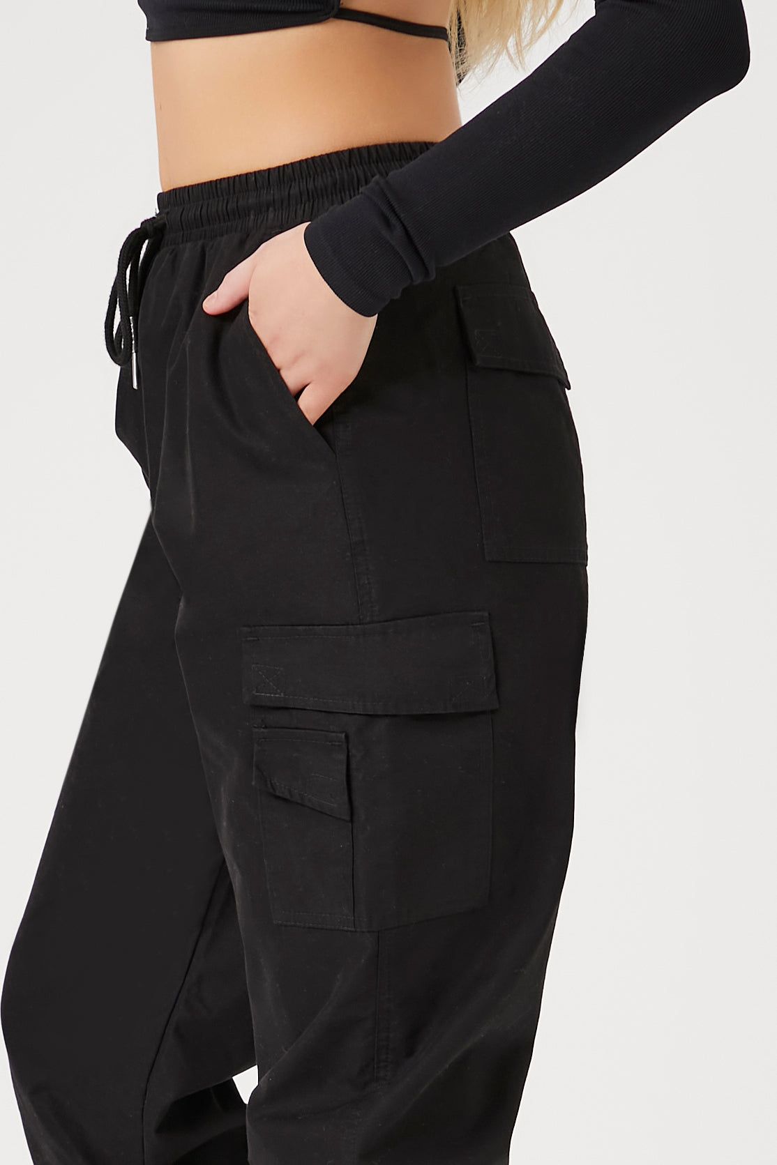 Pantalon de jogging cargo mi-taille en sergé sold by Urban Planet product image thumbnail 8