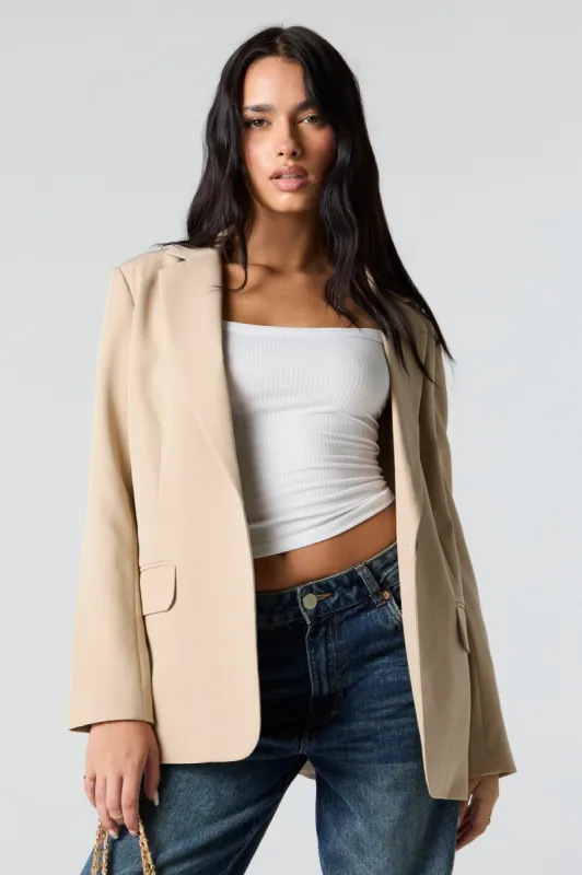 Single Button Boyfriend Blazer sold by Urban Planet