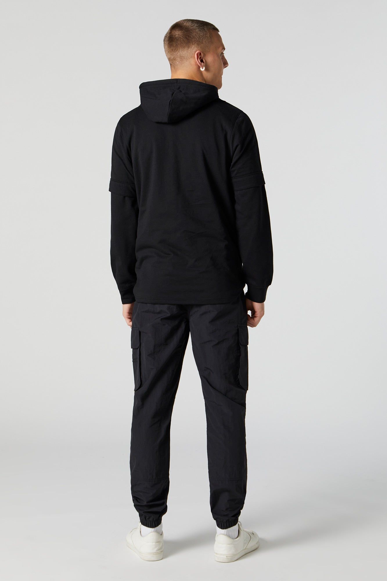 Jogger cargo en nylon avec fermeture à glissière sold by Urban Planet product image thumbnail 3