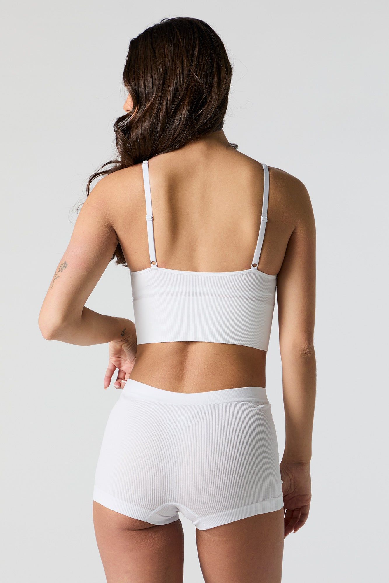 Seamless Ribbed Bralette with Built In Bra Cups sold by Urban Planet product image thumbnail 2