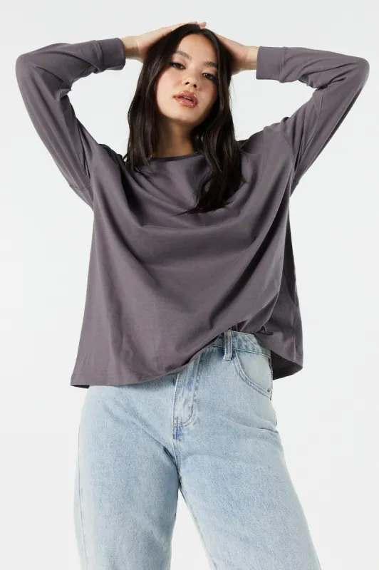 Oversized Crewneck Long Sleeve Top sold by Urban Planet