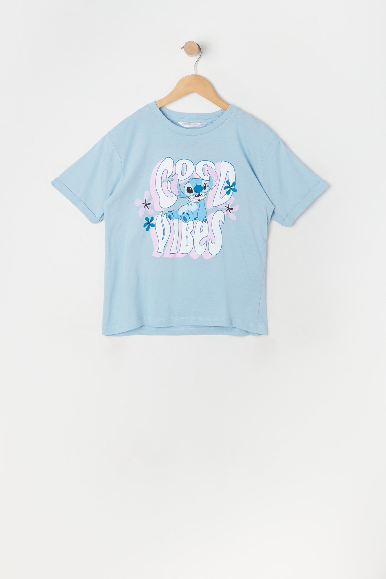 Girls Good Vibes Stitch Graphic Boyfriend T-Shirt sold by Urban Planet