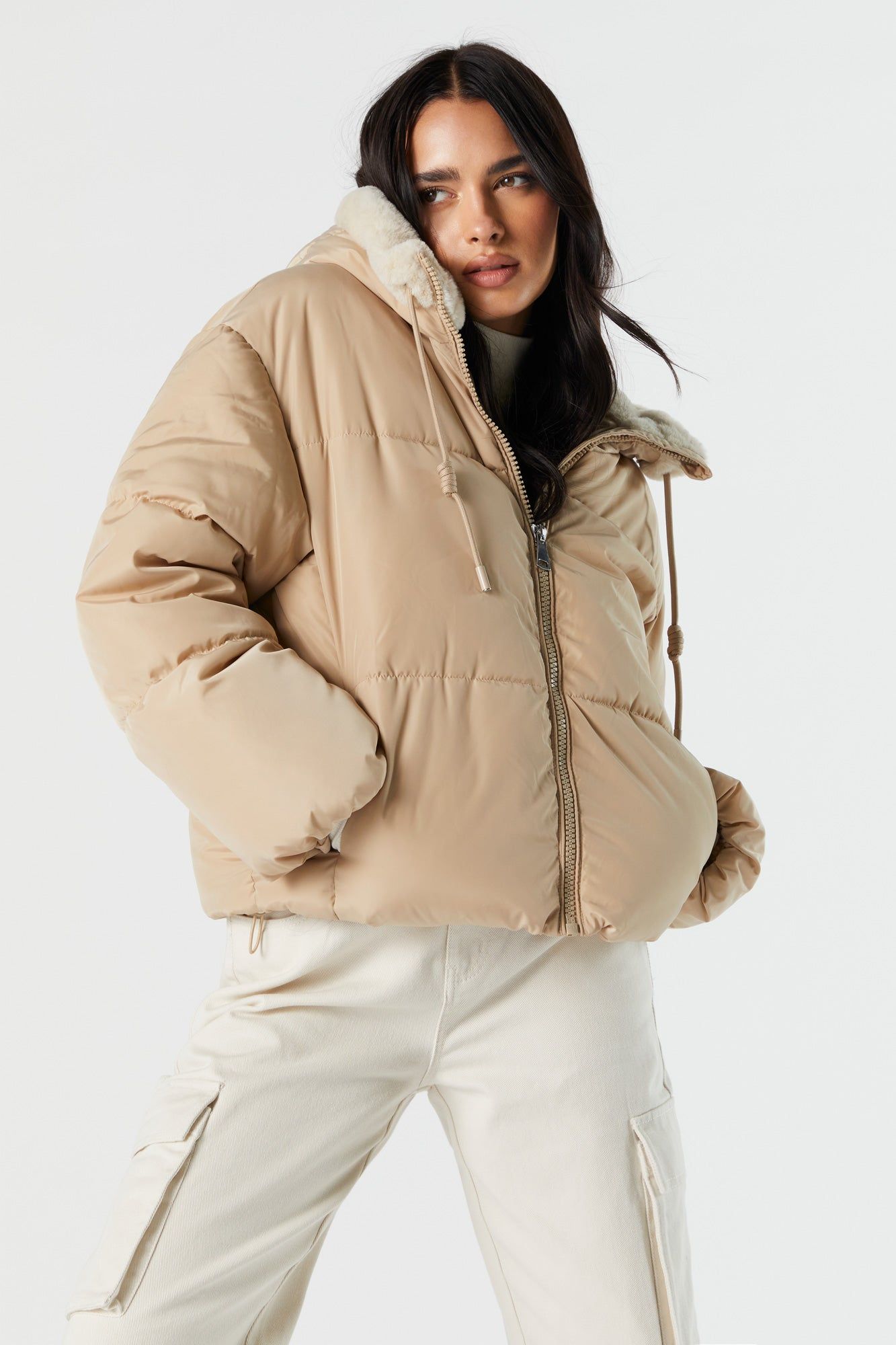 Jacket matelassé doublé de fourrure sold by Urban Planet product image thumbnail 2