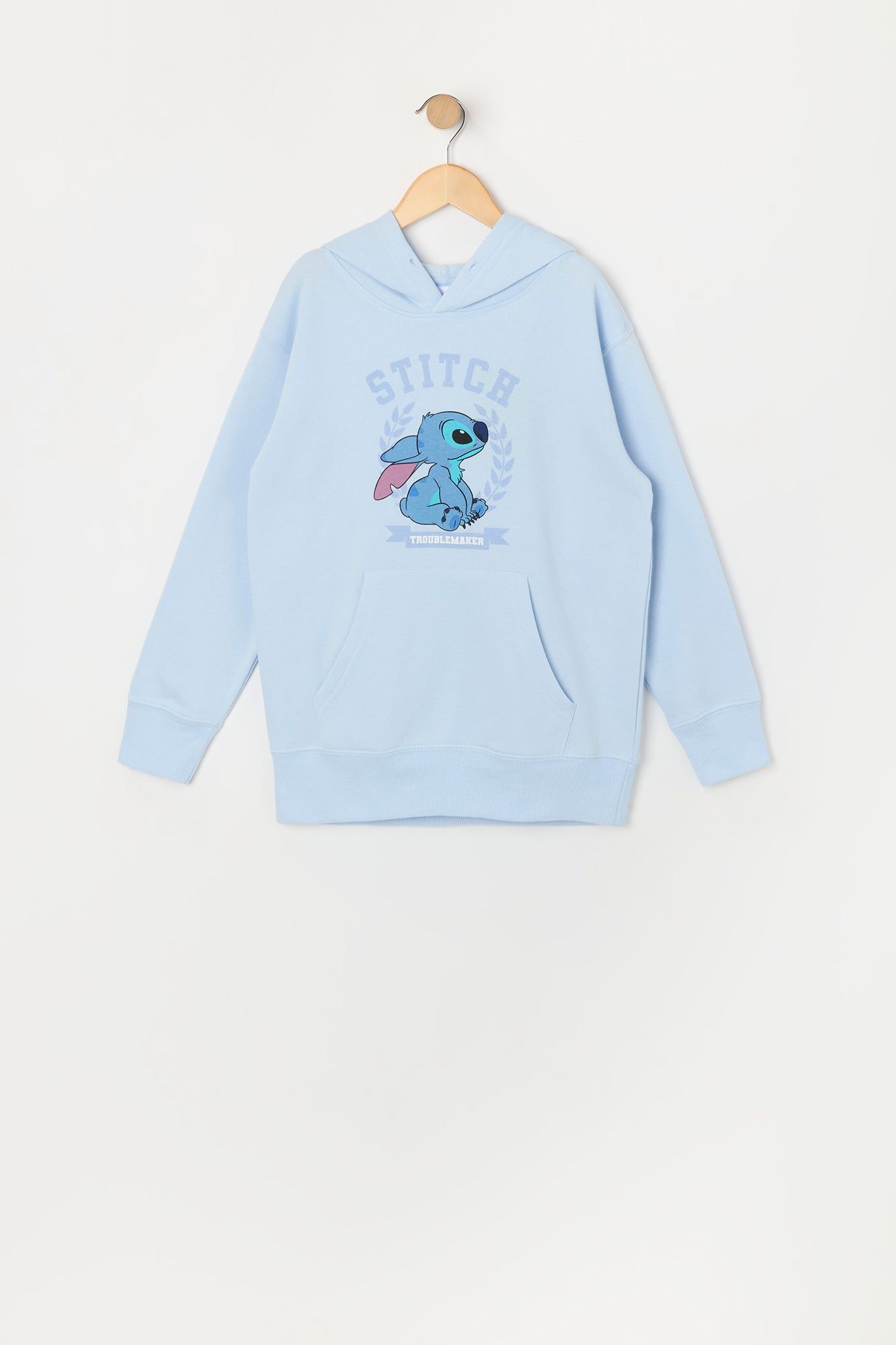 Girls Stitch Troublemaker Graphic Sweatshirt sold by Urban Planet