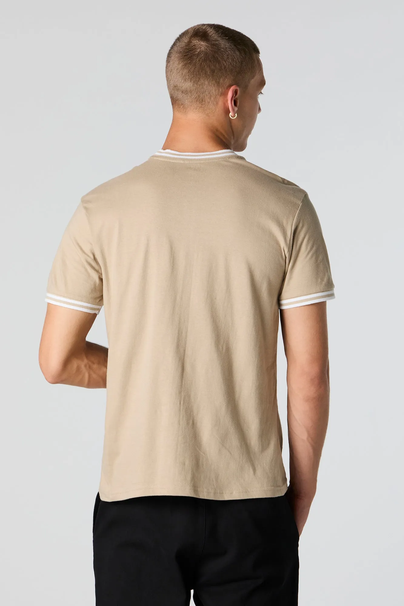 Loyalty Embroidered Contrast Trim T-Shirt sold by Urban Planet product image thumbnail 2