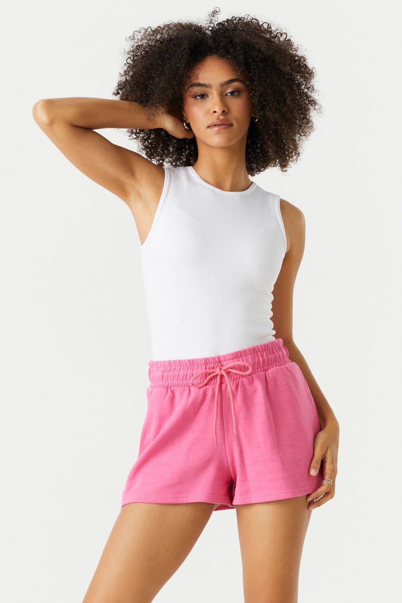 High Rise Fleece Coloured Short sold by Urban Planet product image thumbnail 4