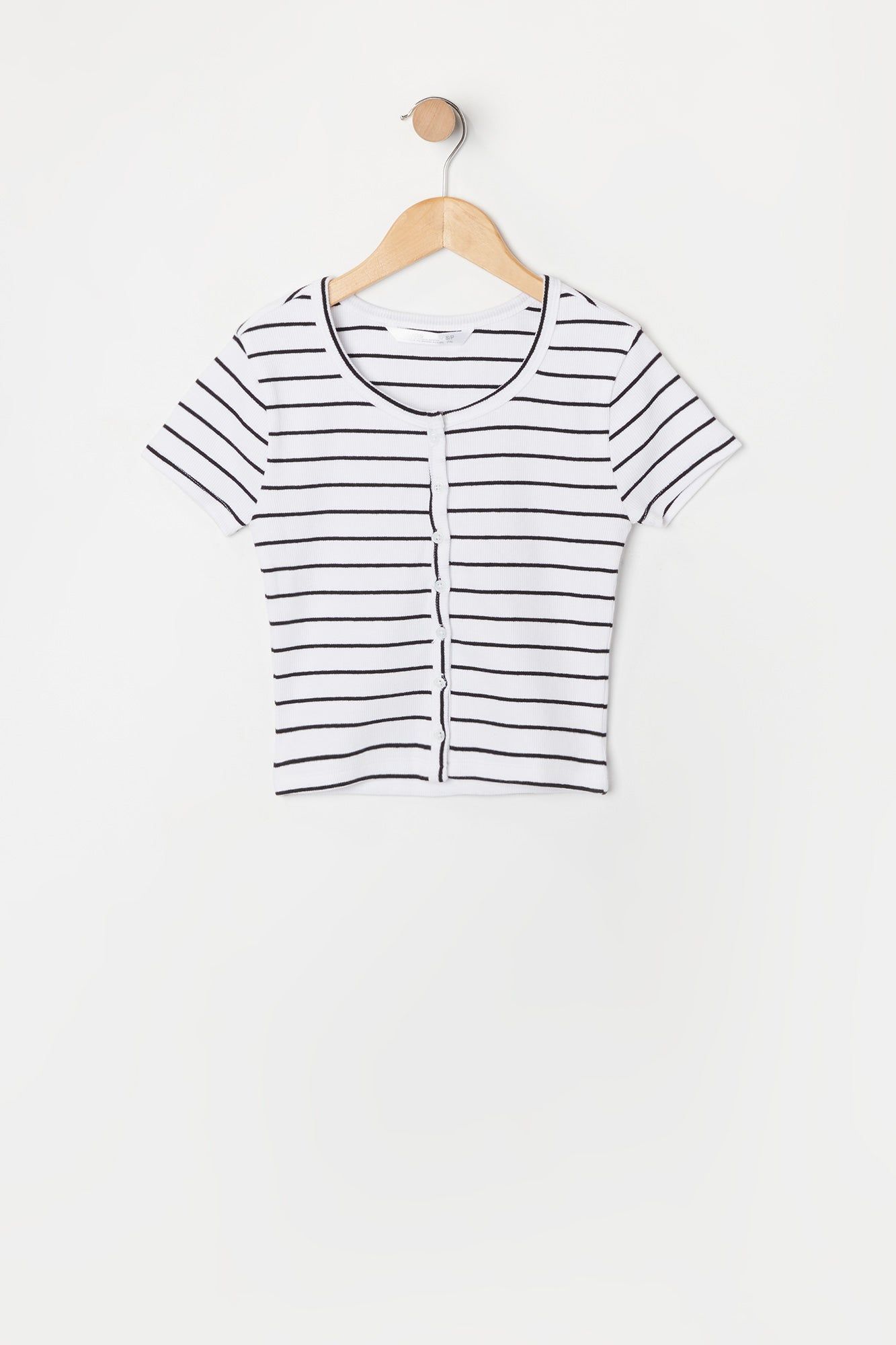 Cardigan boutonné côtelé rayé pour fille sold by Urban Planet