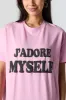 J'adore Myself Embroidered Oversized T-Shirt sold by Urban Planet