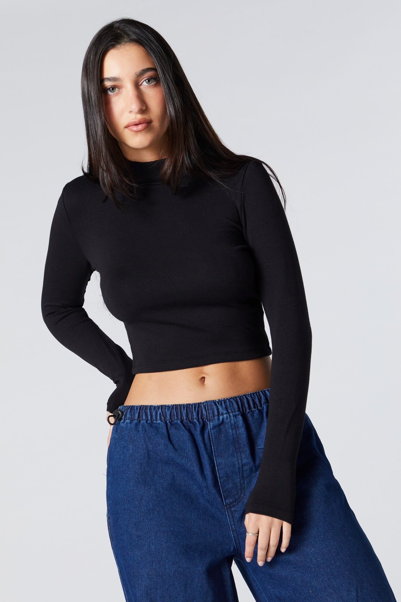 Mock Neck Long Sleeve Top sold by Urban Planet product image thumbnail 5