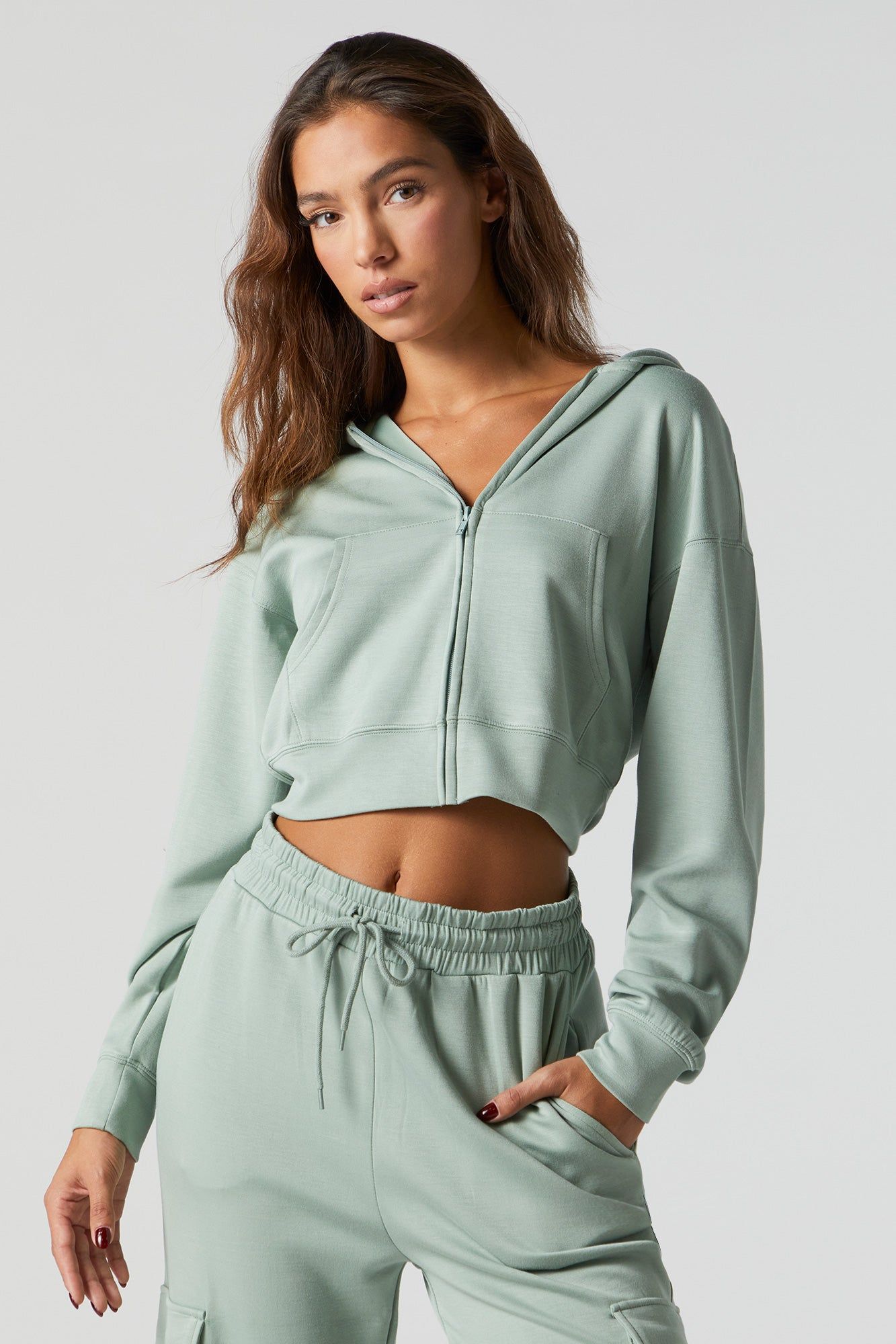 Active Zip-Up Hoodie sold by Urban Planet product image thumbnail 4