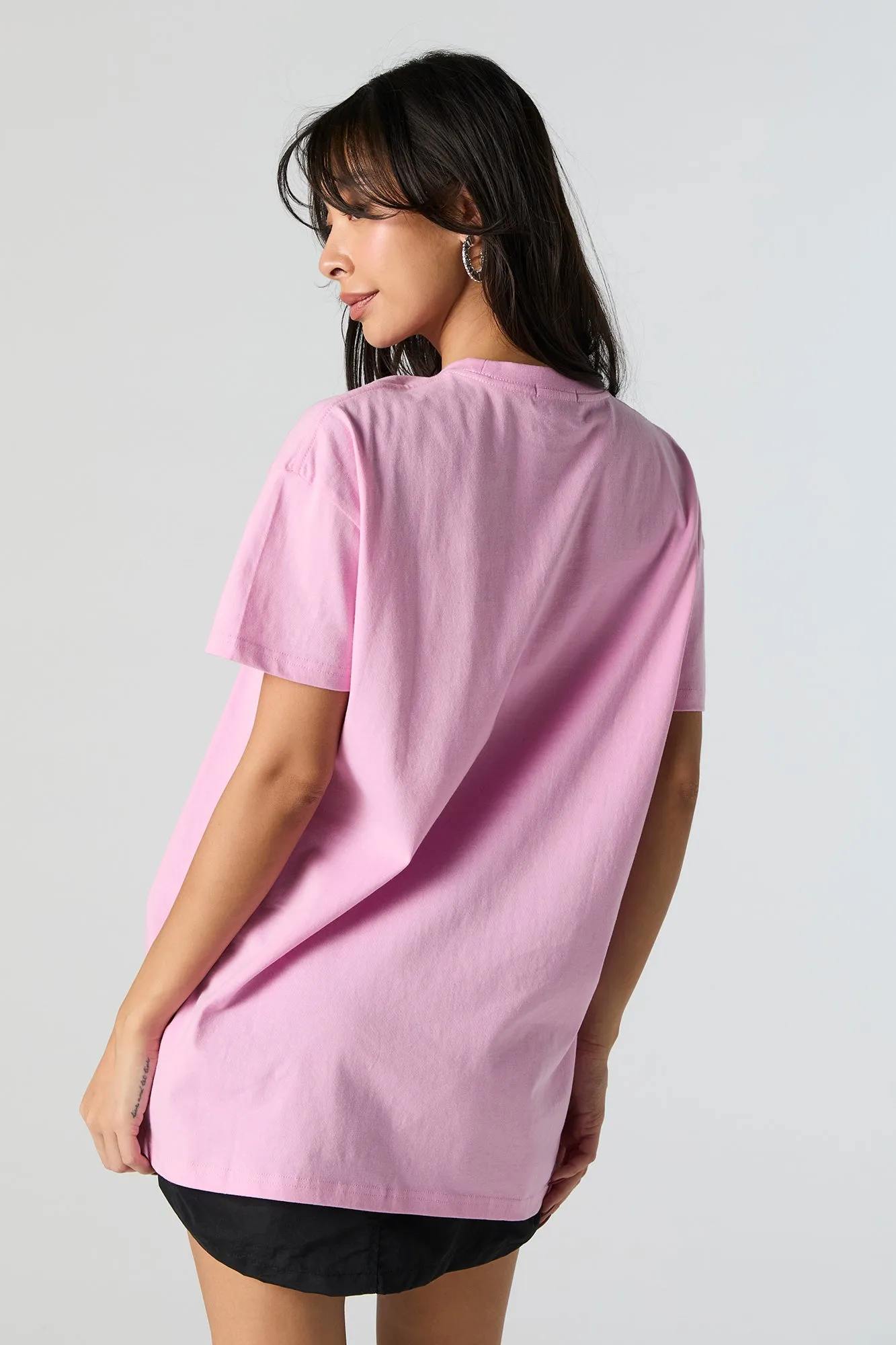 J'adore Myself Embroidered Oversized T-Shirt sold by Urban Planet product image thumbnail 4