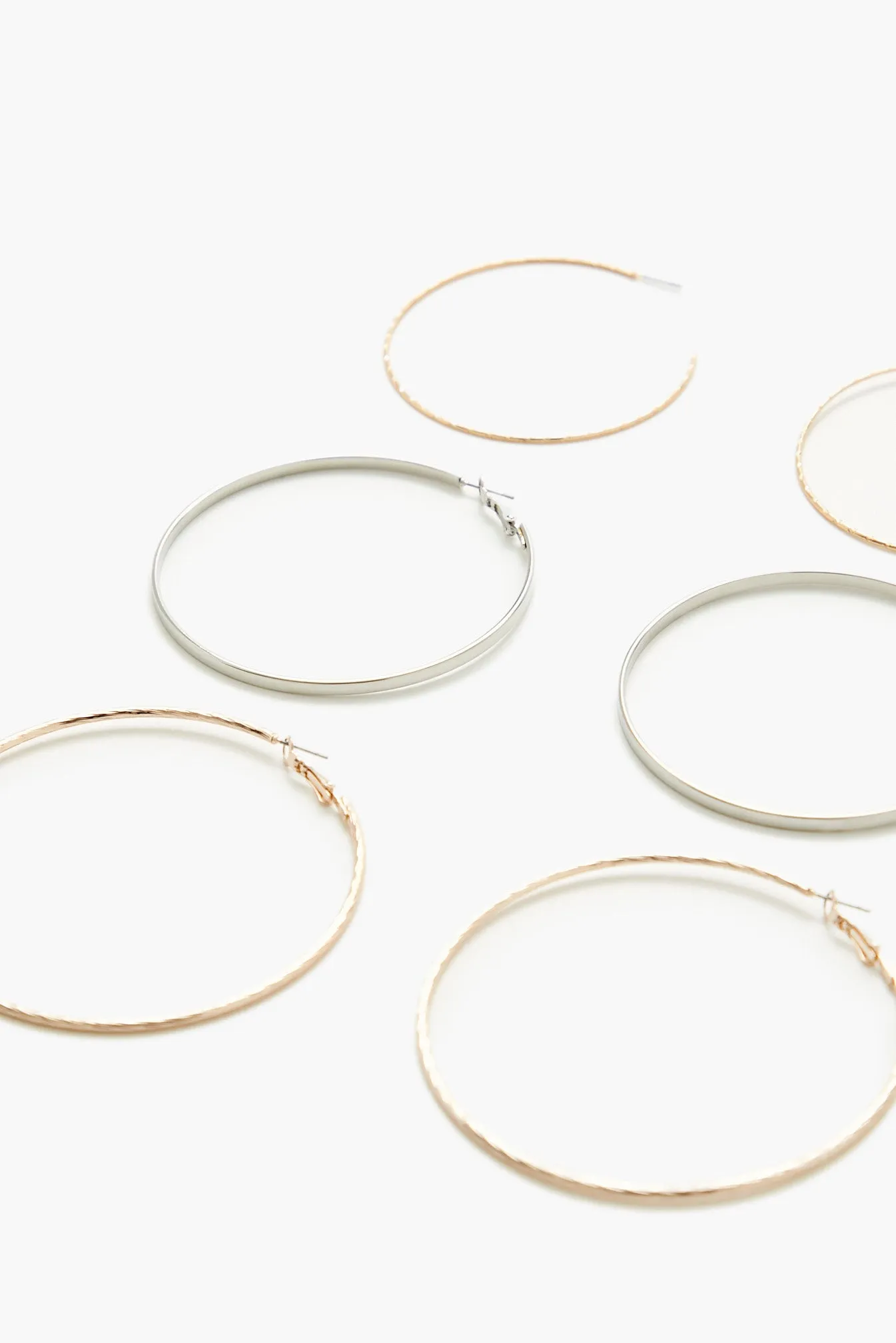 Oversized Hoop Earrings (3 Pack) sold by Urban Planet product image thumbnail 2