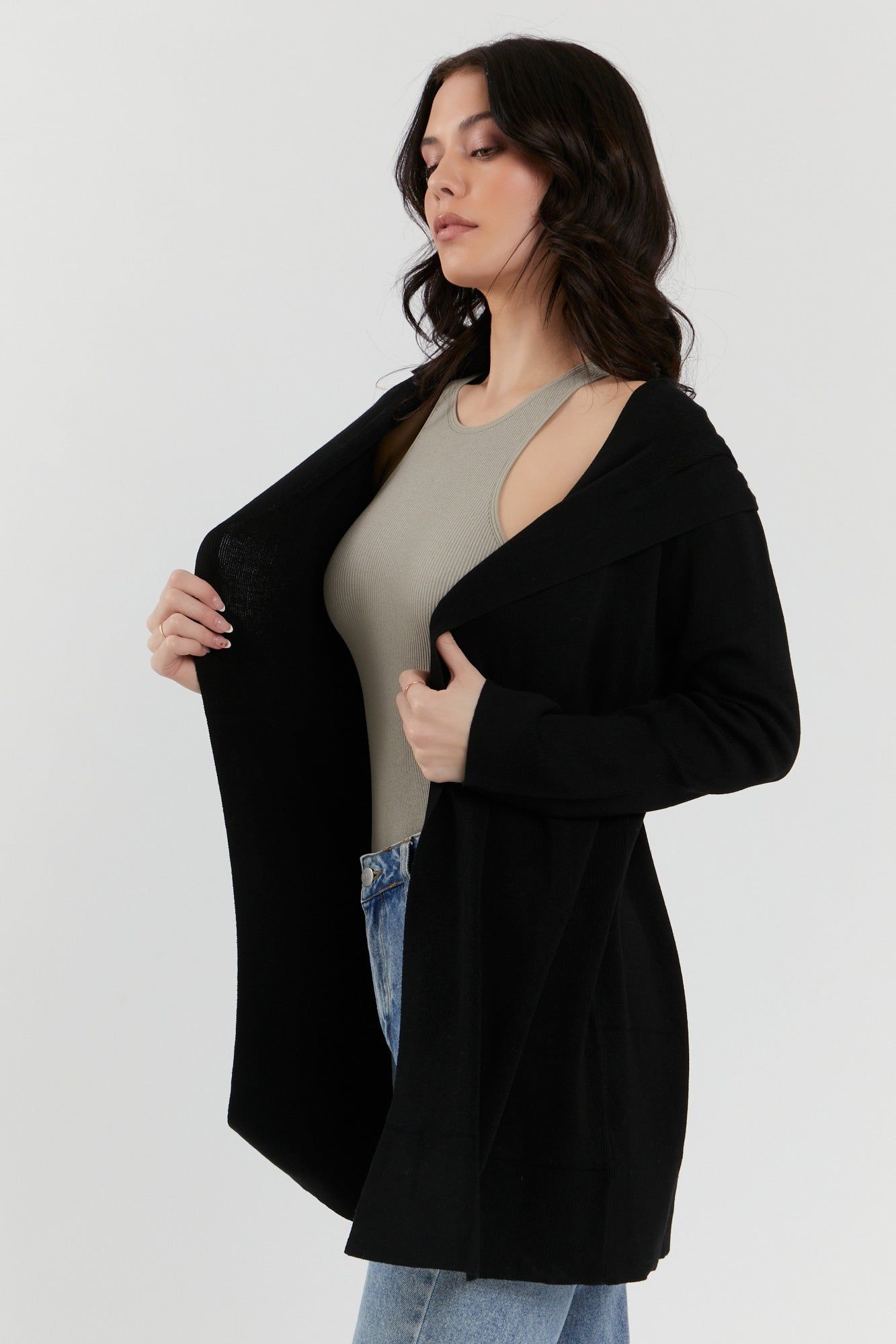 Long Sleeve Open Cardigan sold by Urban Planet product image thumbnail 15