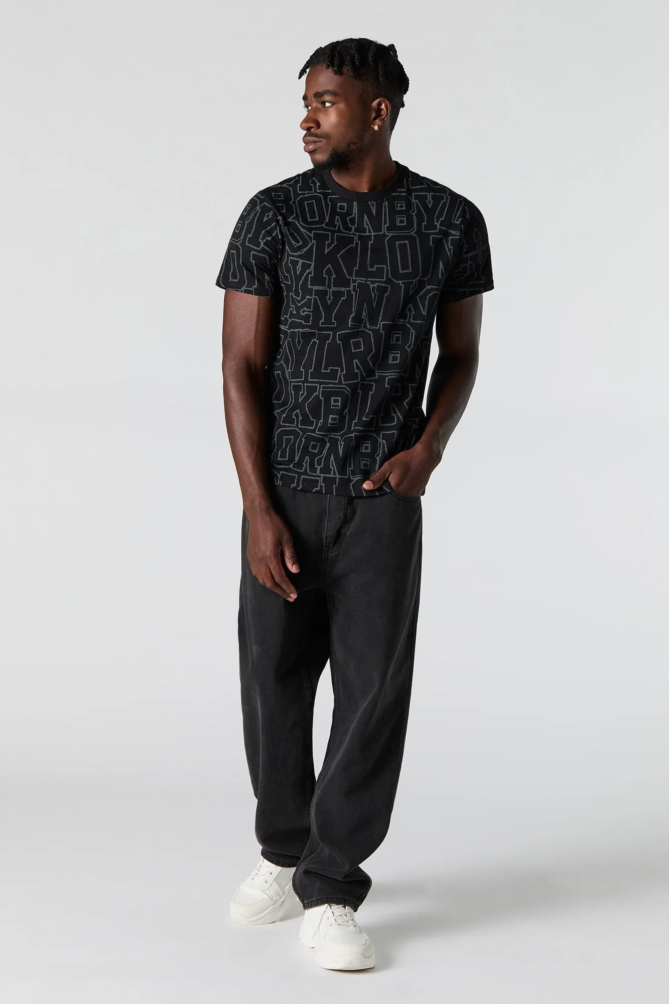 T-shirt Ras du cou à imprimé Lettrage sold by Urban Planet product image thumbnail 5