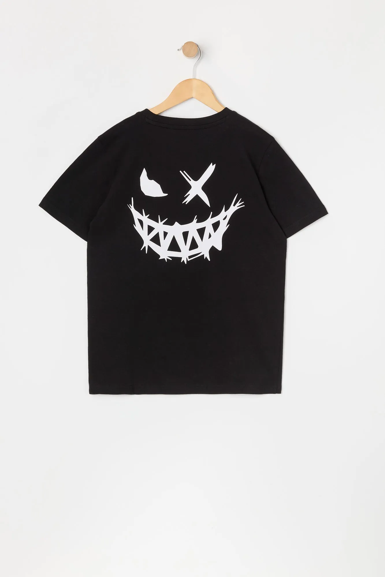 T-shirt à imprimé Evil Smiley pour garçon sold by Urban Planet product image thumbnail 2