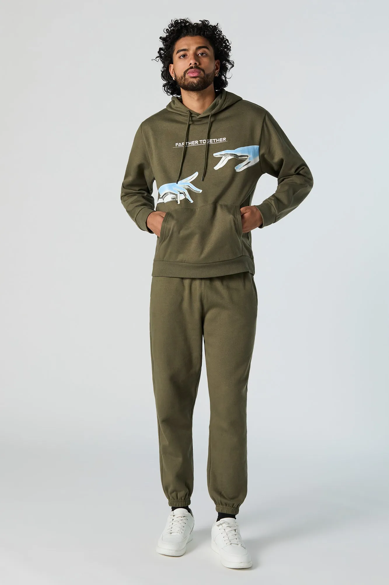 Farther Together Graphic Fleece Hoodie sold by Urban Planet product image thumbnail 3