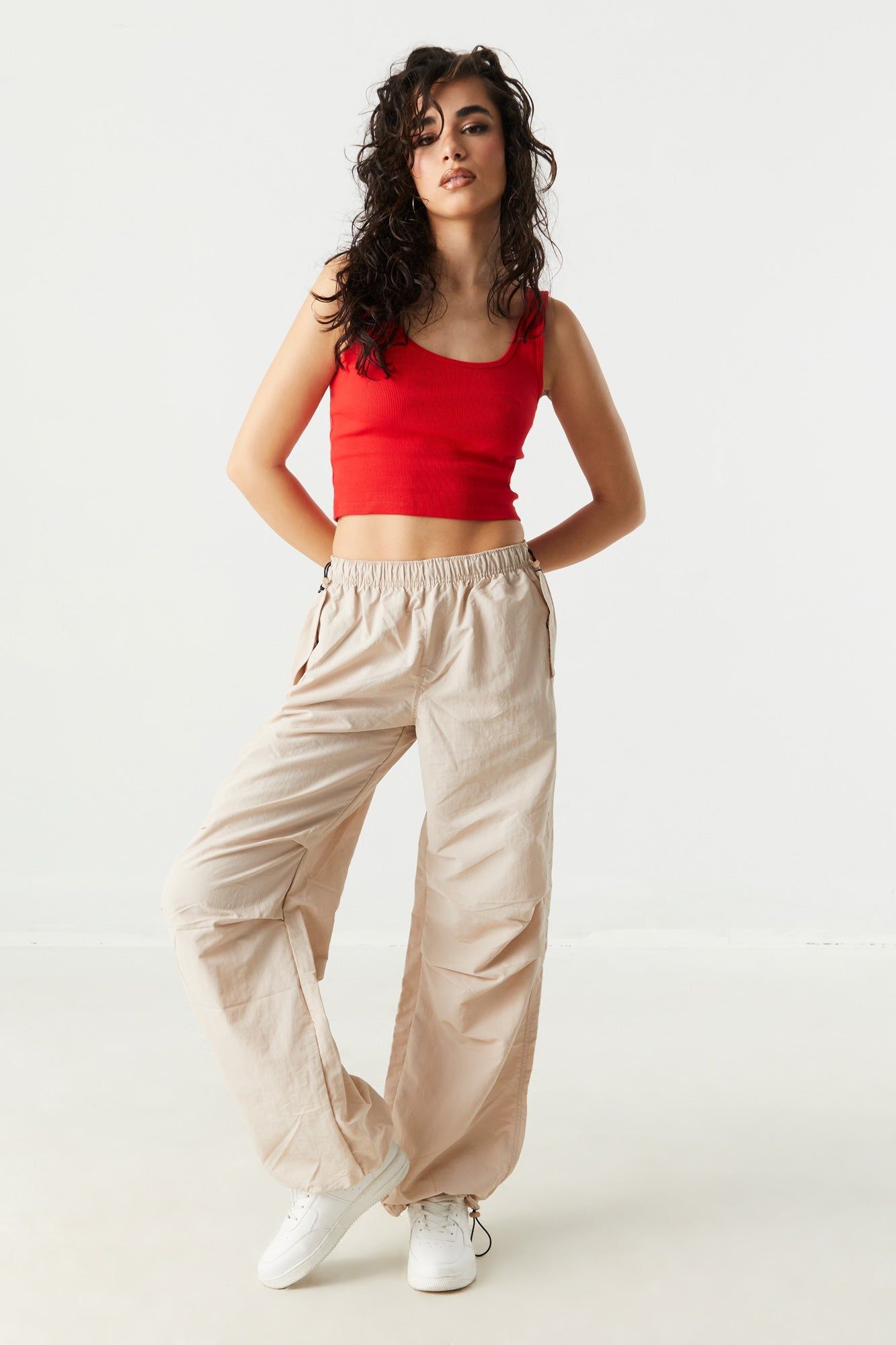 Coloured Ribbed Scoop Neck Cropped Tank sold by Urban Planet product image thumbnail 12