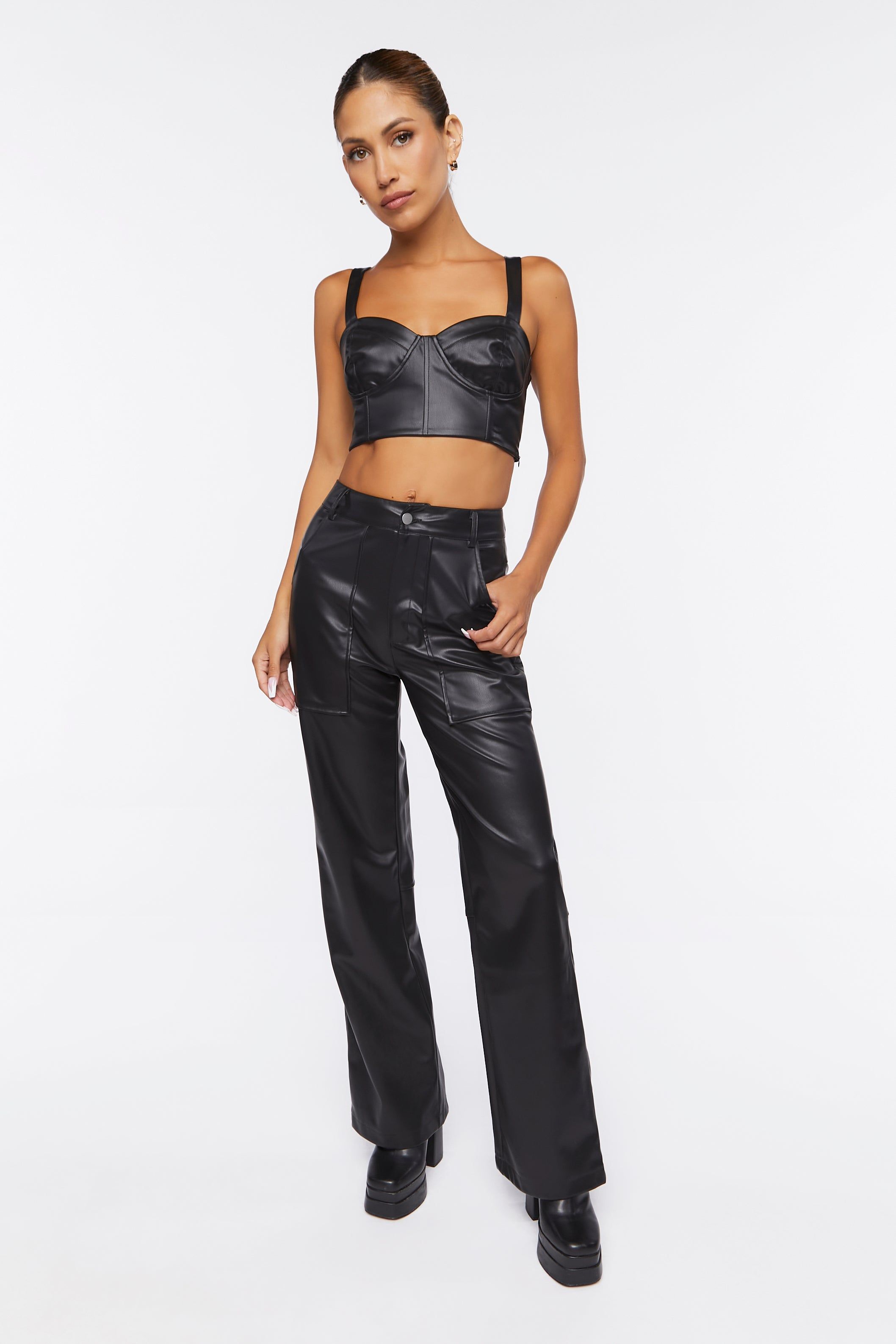 Faux Leather Bustier Top sold by Urban Planet product image thumbnail 4