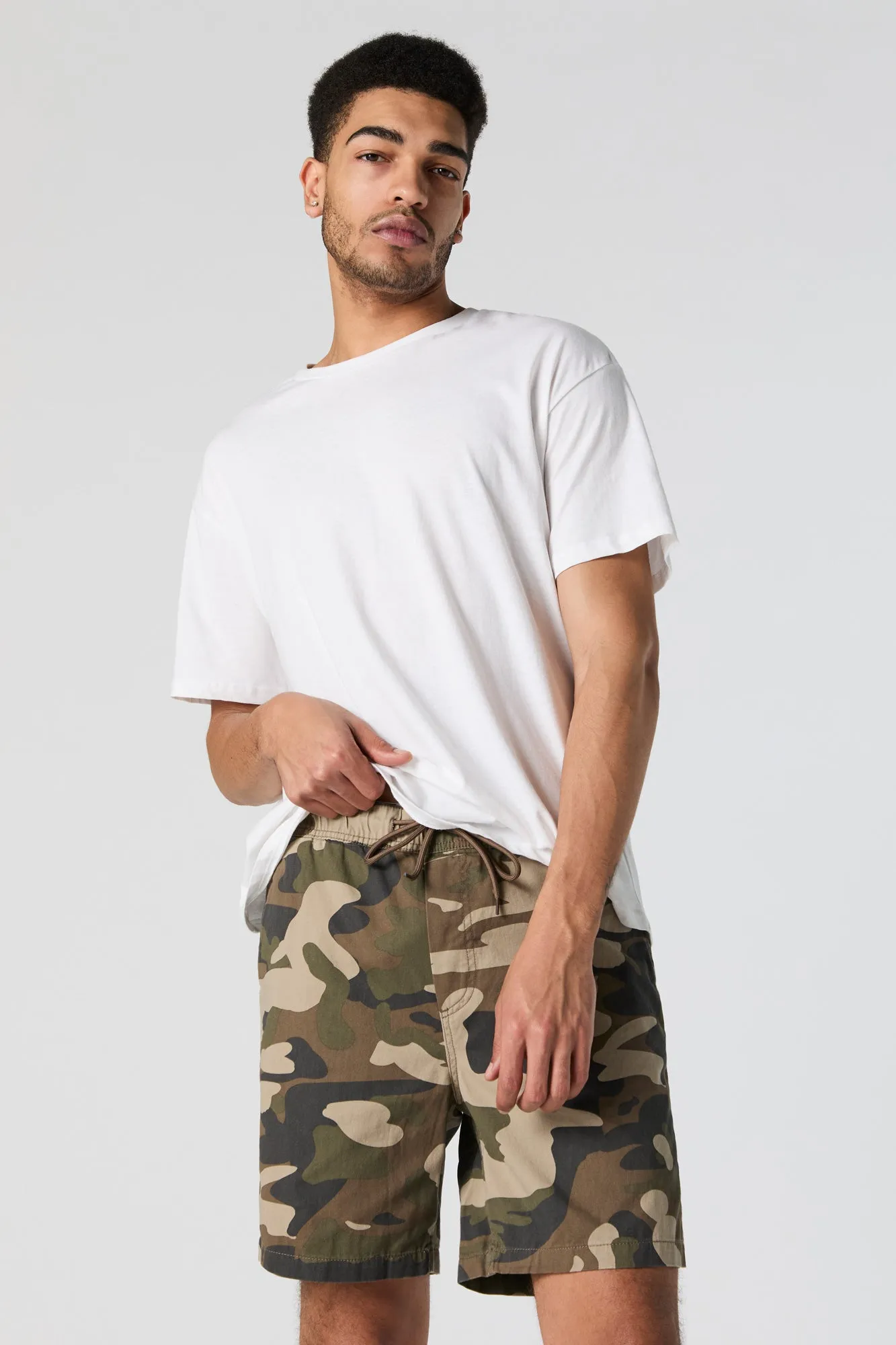 Camo Drawstring Short sold by Urban Planet