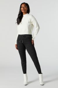 Pinstriped Back Pocket Legging sold by Urban Planet
