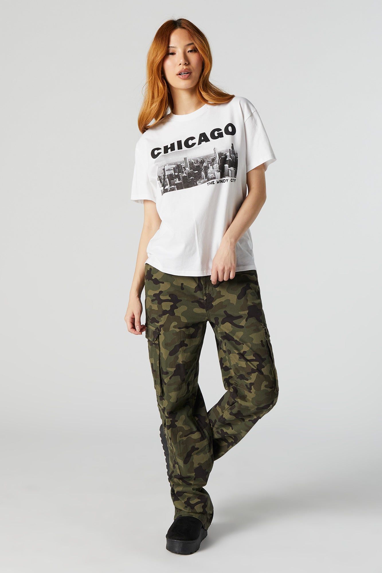 Chicago Graphic Boyfriend T-Shirt sold by Urban Planet product image thumbnail 3