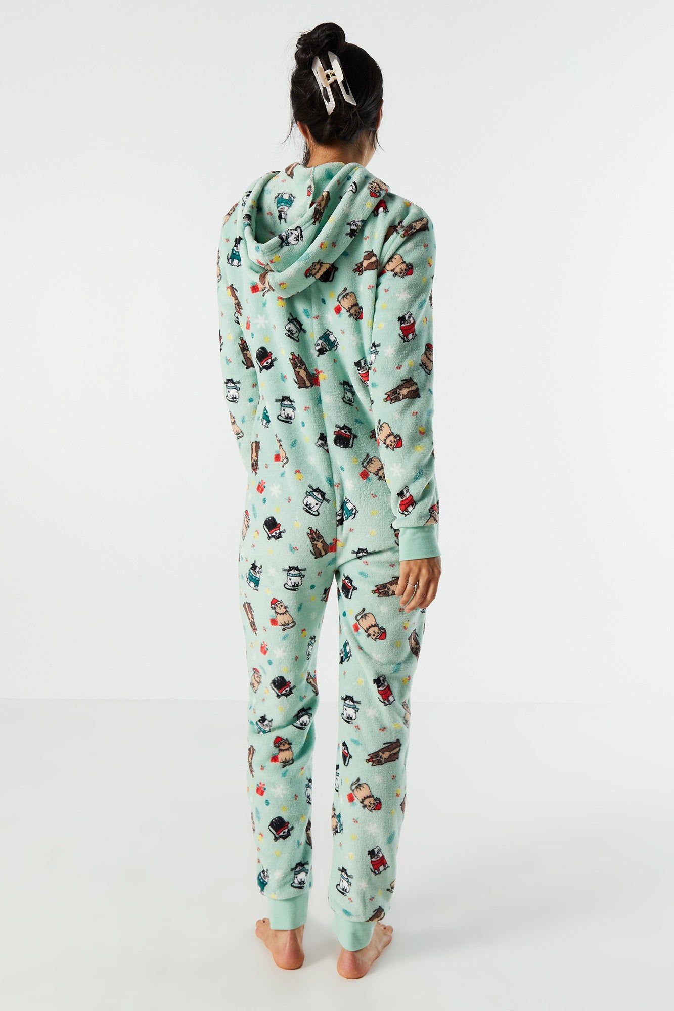 Plush Xmas Kitty Onesie sold by Urban Planet product image thumbnail 2