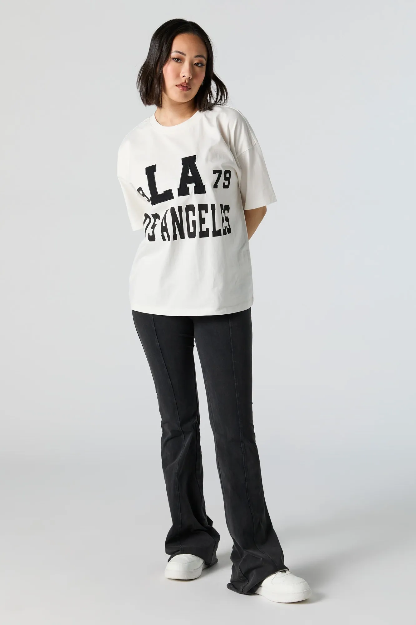 LA Embroidered Oversized T-Shirt sold by Urban Planet product image thumbnail 2