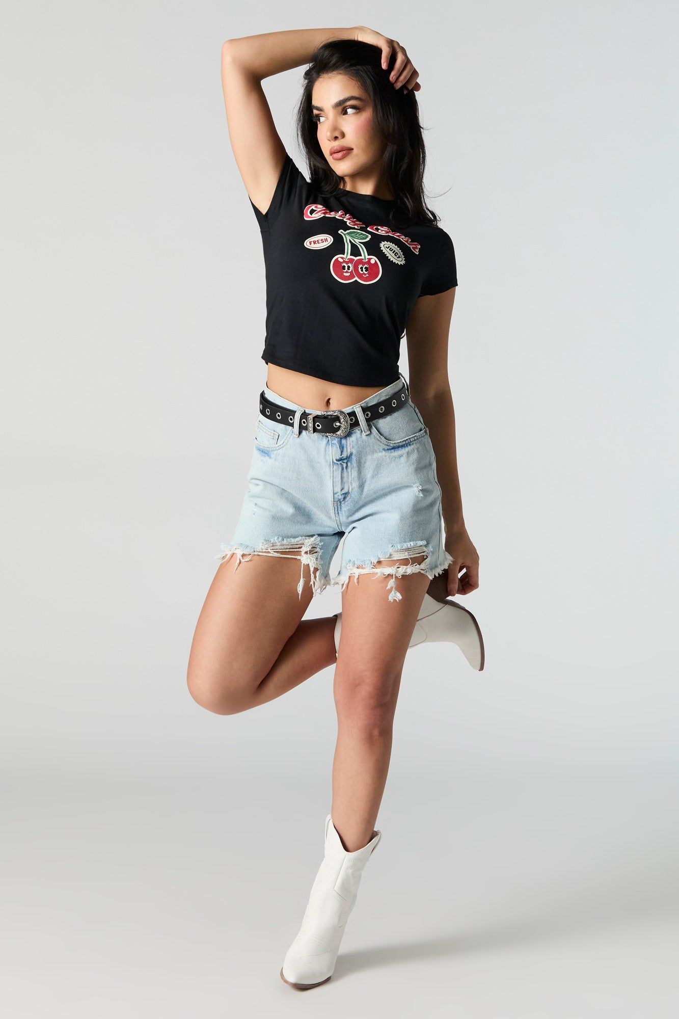 Cherry Crush Graphic Baby T-Shirt sold by Urban Planet product image thumbnail 3