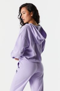 Miami Embroidered Zip Up Varsity Hoodie sold by Urban Planet