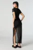 Jupe maxi en filet avec fente sold by Urban Planet