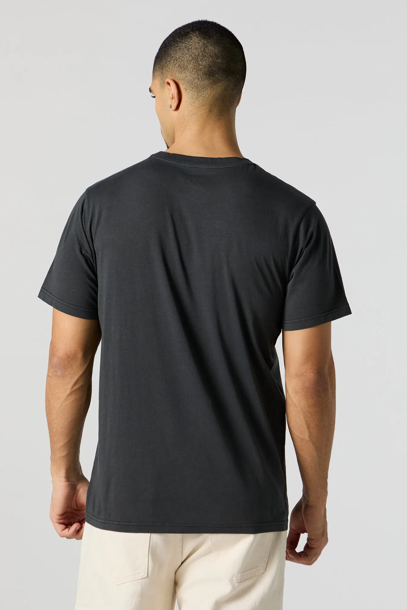 Flower Vase Embroidered T-Shirt sold by Urban Planet product image thumbnail 4