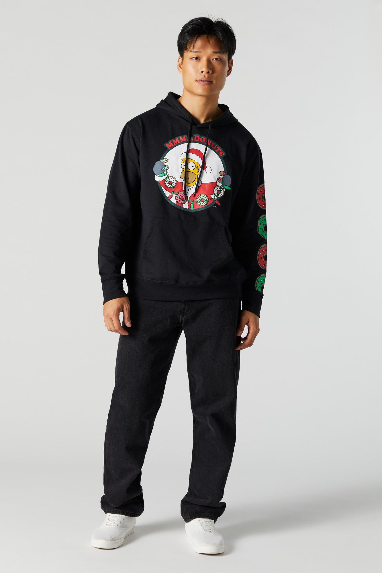 Haut à capuchon de Noël en molleton à imprimé The Simpsons sold by Urban Planet product image thumbnail 5