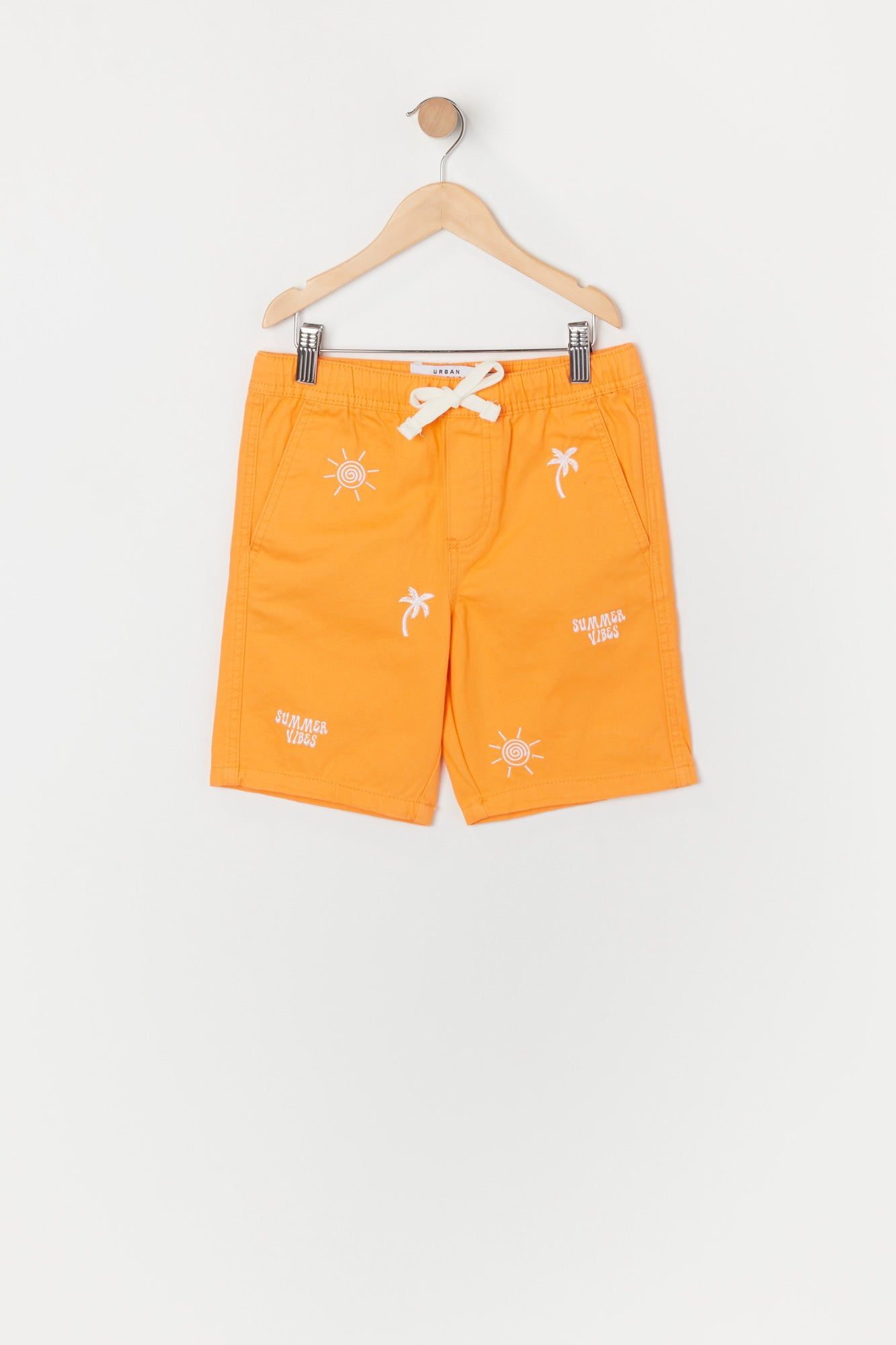 Short avec micromotif brodé Soleil pour garçon sold by Urban Planet