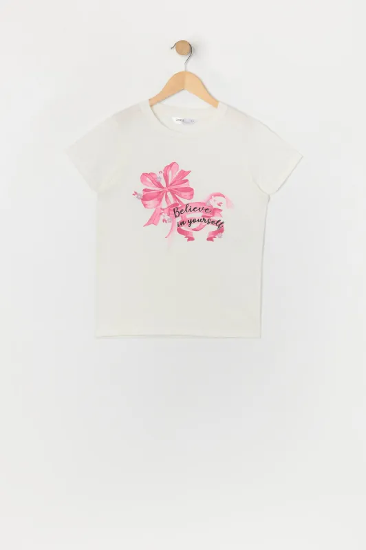 Girls Believe in Yourself Graphic T-Shirt sold by Urban Planet