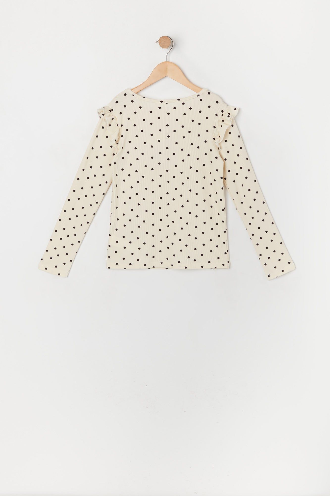 Haut volanté côtelé à manches longues pour fille sold by Urban Planet product image thumbnail 2