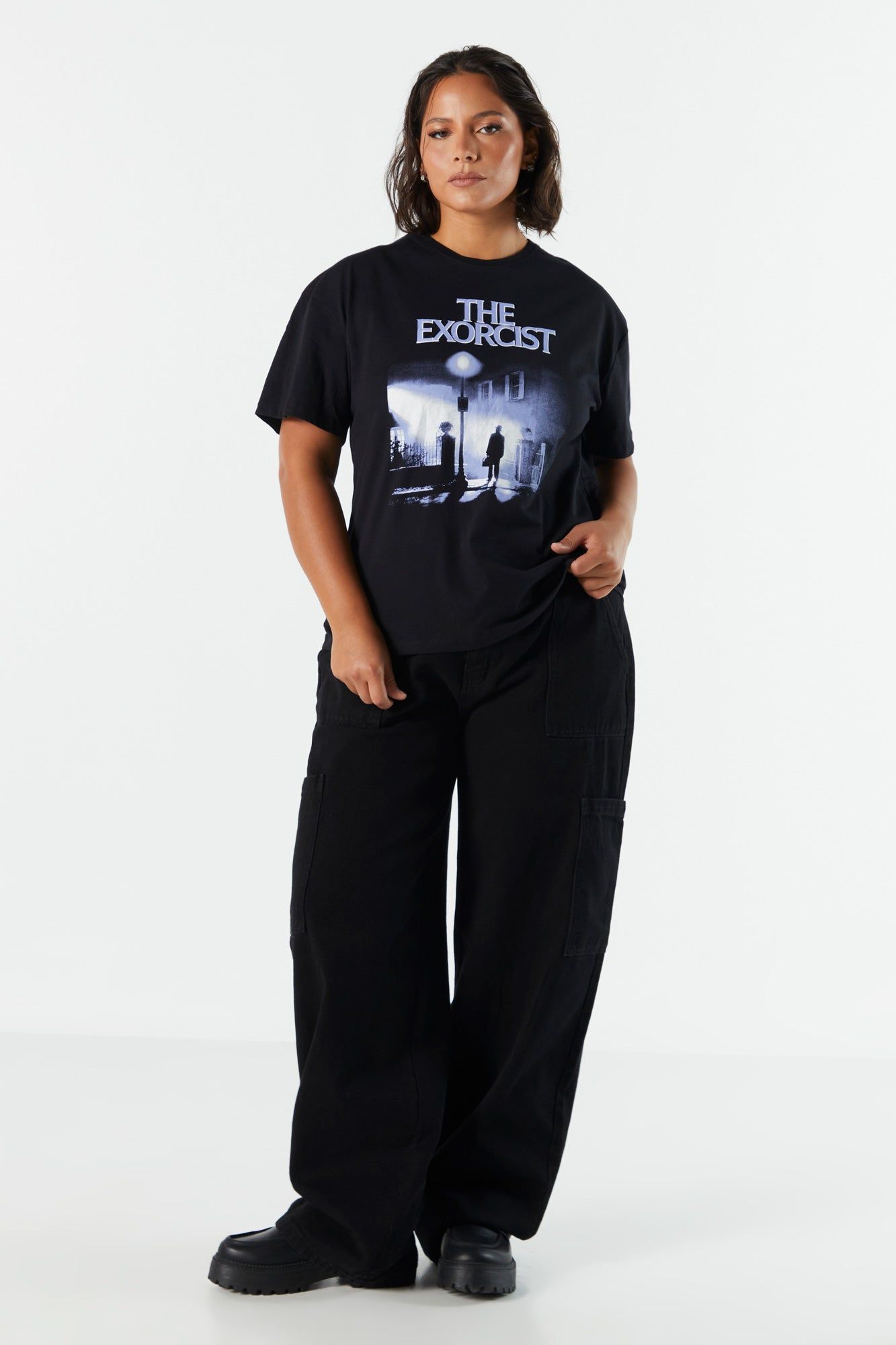 T-shirt coupe garçonne à imprimé The Exorcist sold by Urban Planet product image thumbnail 3