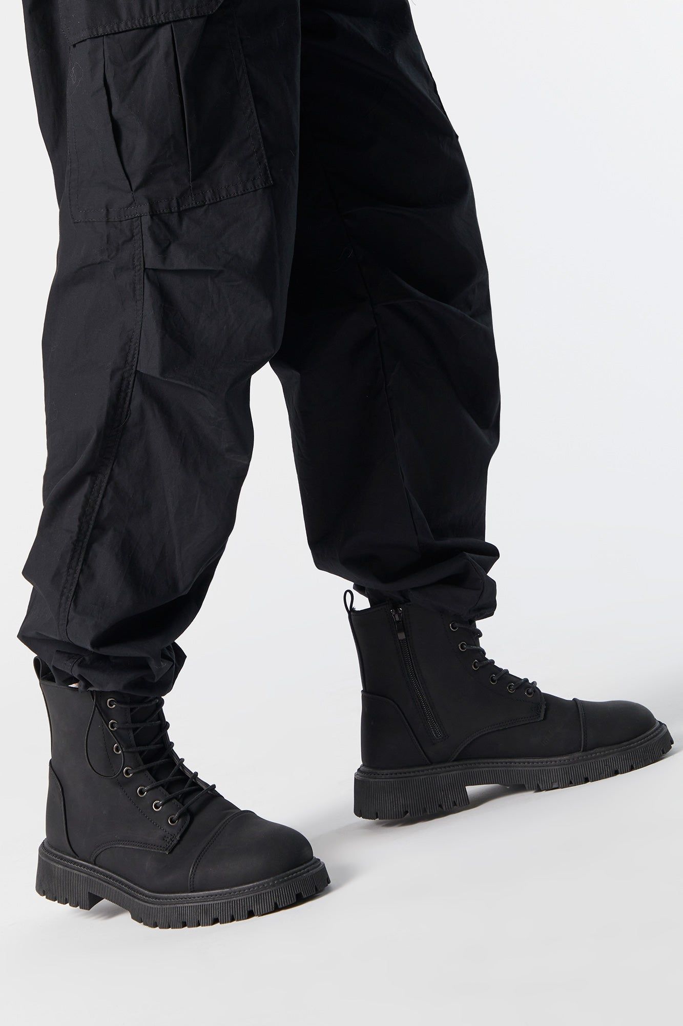 Black Combat Boot sold by Urban Planet product image thumbnail 2