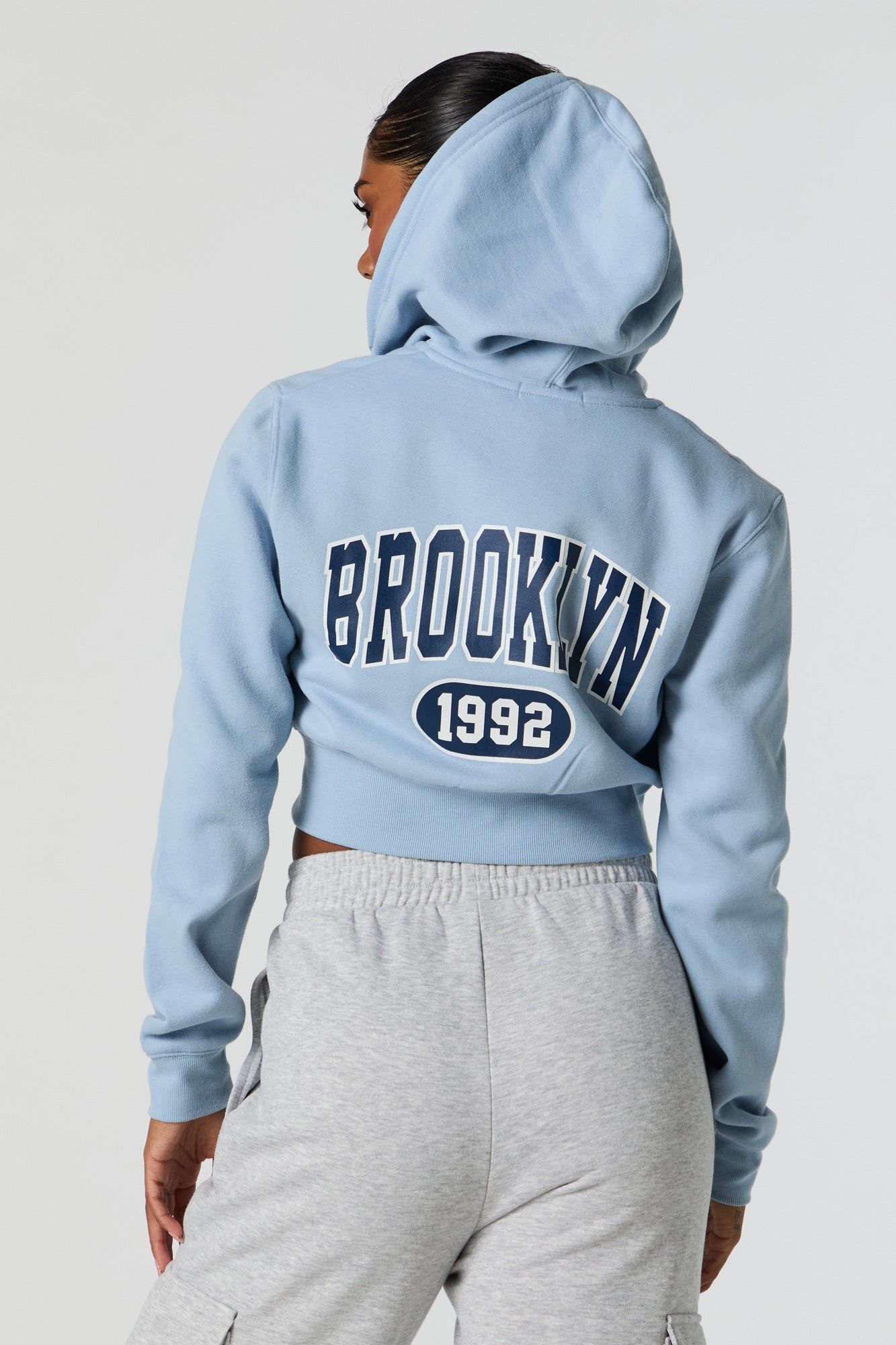 Haut court à capuchon avec motif brodé en sergé Brooklyn sold by Urban Planet product image thumbnail 2