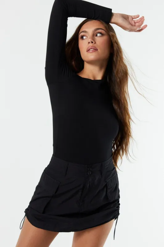 Off Shoulder Long Sleeve Bodysuit sold by Urban Planet