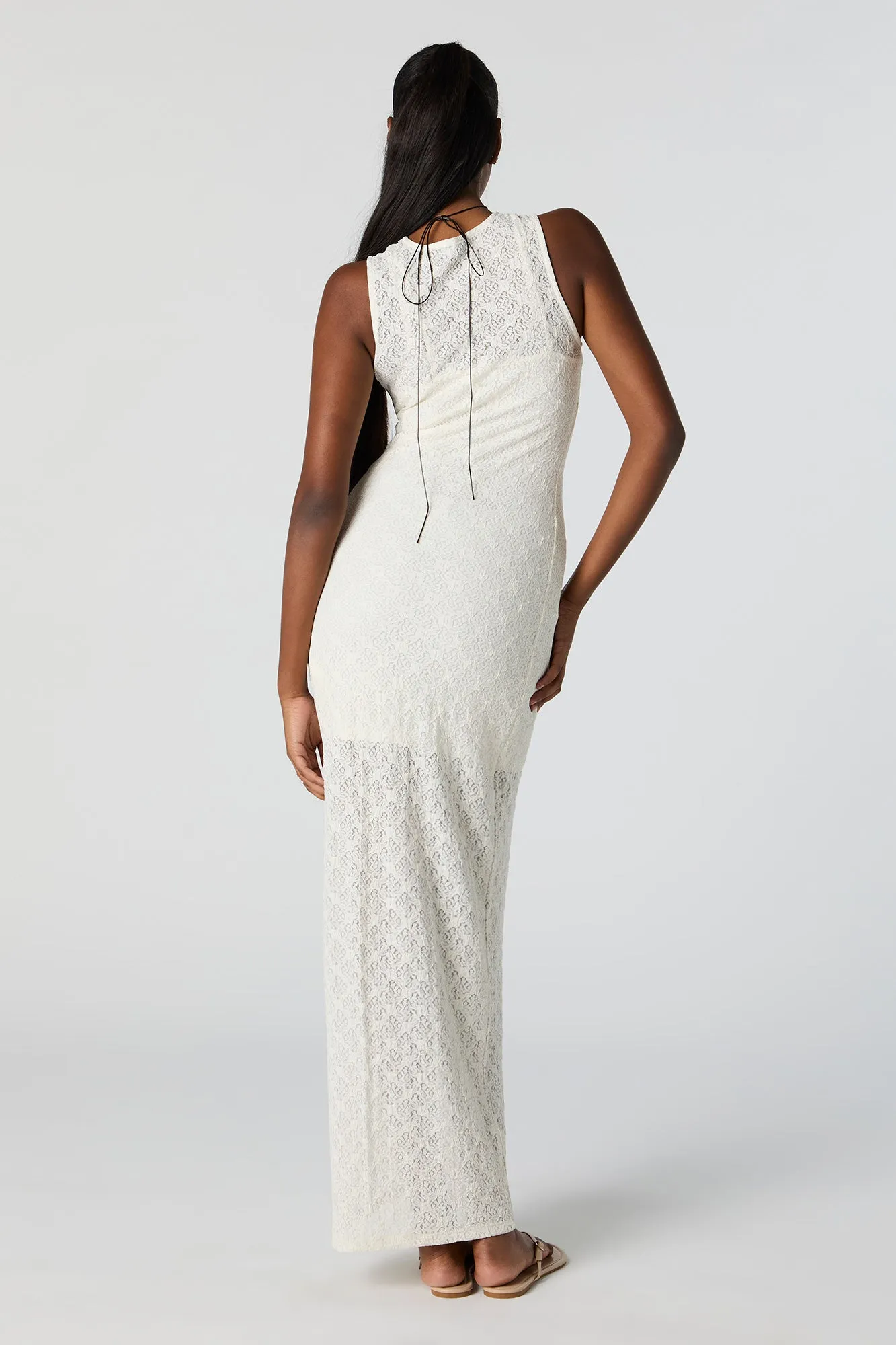 Robe maxi sans manches en dentelle sold by Urban Planet product image thumbnail 3