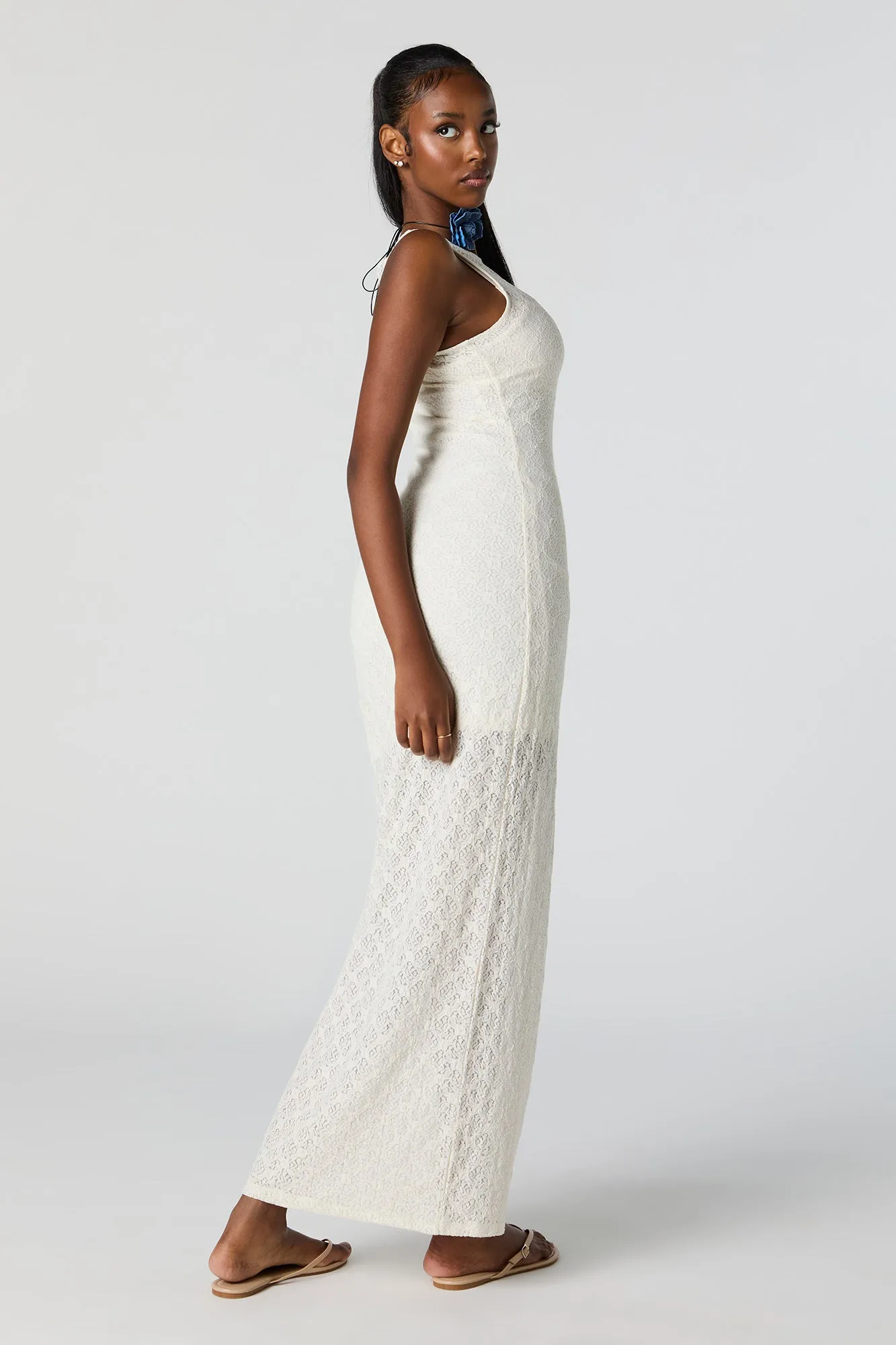 Robe maxi sans manches en dentelle sold by Urban Planet product image thumbnail 4