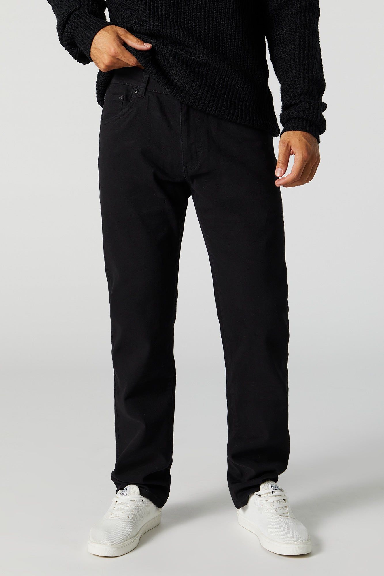 Black Wash Bull Denim Straight Leg Jean sold by Urban Planet