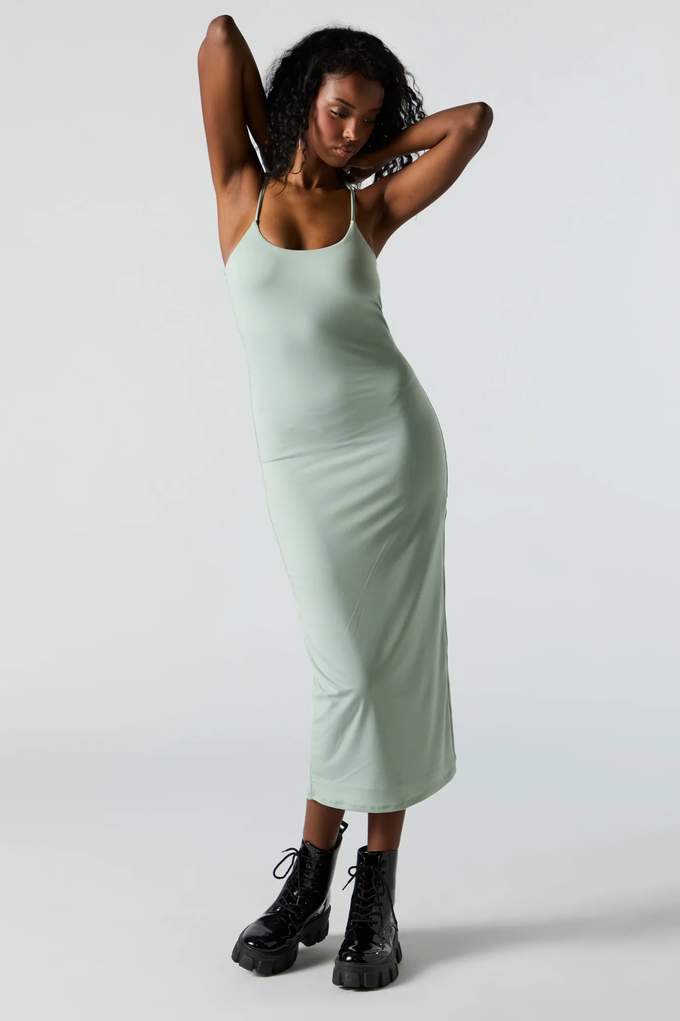 Contour Scoop Neck Bodycon Midi Dress sold by Urban Planet product image thumbnail 3